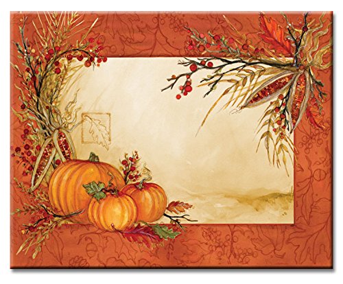 CounterArt Autumn Array Glass Cutting Board, 15 x 12 Inches