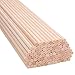 Produktbild H&S Holzstäbe, Holzdübelstäbe, 15 cm x 4 mm, unbehandeltes Naturholz, 100 Stück