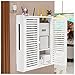 Witte Drijvende Plank, desktop WiFi Opslagdoos, Wall Mount WiFi Router Opslagdoos, Router Modem Muur Mount (Color : WhiteB, S : 36x26.5x32.5cm