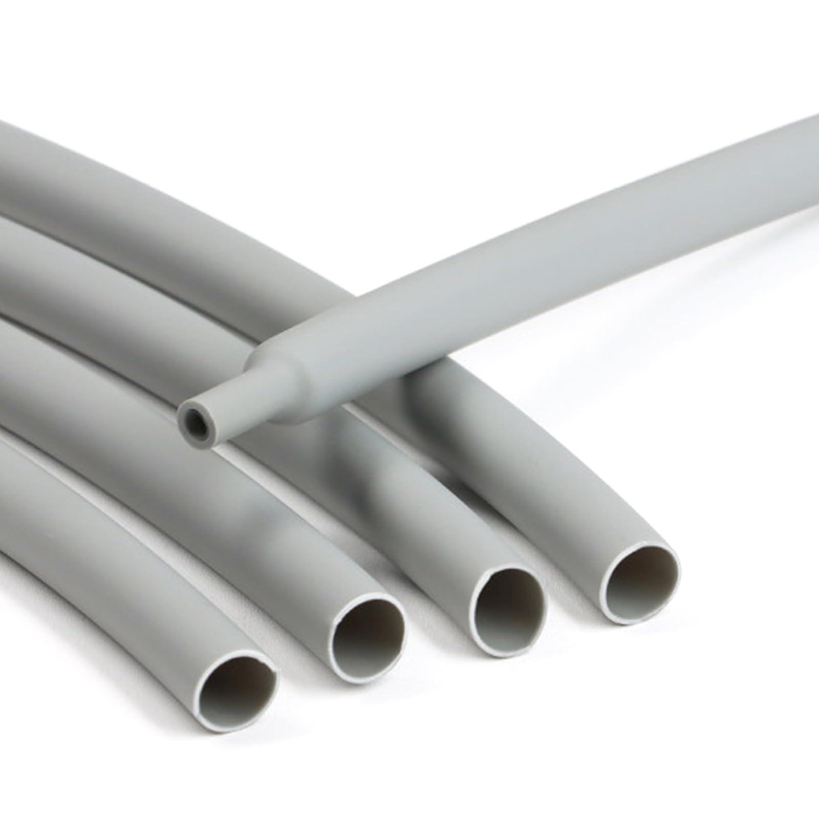 UpGBRF PE Heat Shrink Tubing Cable Wrap Grey Tube 3:1 Shrink Ratio with Adhesive for Tool Repair,Length 1 Meter,Diameter:19.1mm