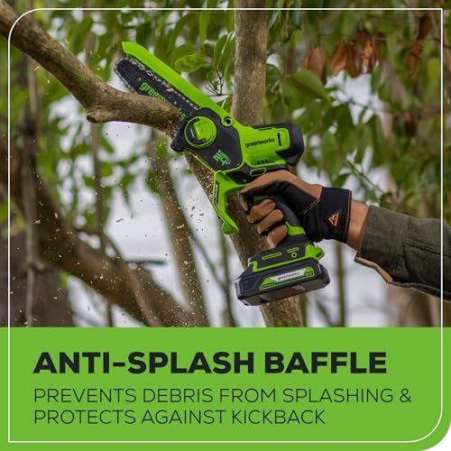 Greenworks 24V 6" Mini Chainsaw Cordless