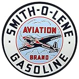 Brotherhood Vintage Gas Sign Reproduction Vintage Metal Signs Round Metal Tin Sign for Garage and...