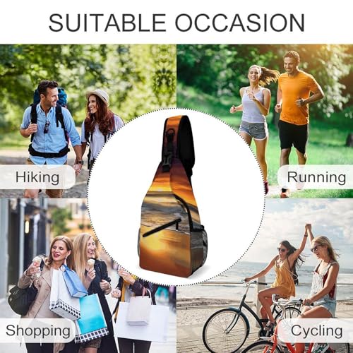 Bolso cruzado deportivo para hombro casual unisex miniatura 6