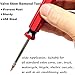 VOTNMIC 5Pcs Tire Valve Stem Removal Tool - Premium Single Heads Valve Core Remover,Great Tire Valve Tool for Schrader Valve Cores (5Pieces Single Heads Valve Tools)
