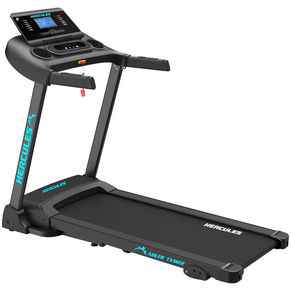 Hercules Fitness Adler TXM22 3.0 HP Peak DC Motorized Treadmill Max Speed 12 Km/Hr Max User Weight 120 KG Home Use Treadmill Bluetooth Speaker 3 Level Manual Incline Foldable Structure Gym Equipment (B0CWTCBR9G) Amazon Price History, Amazon Price Tracker