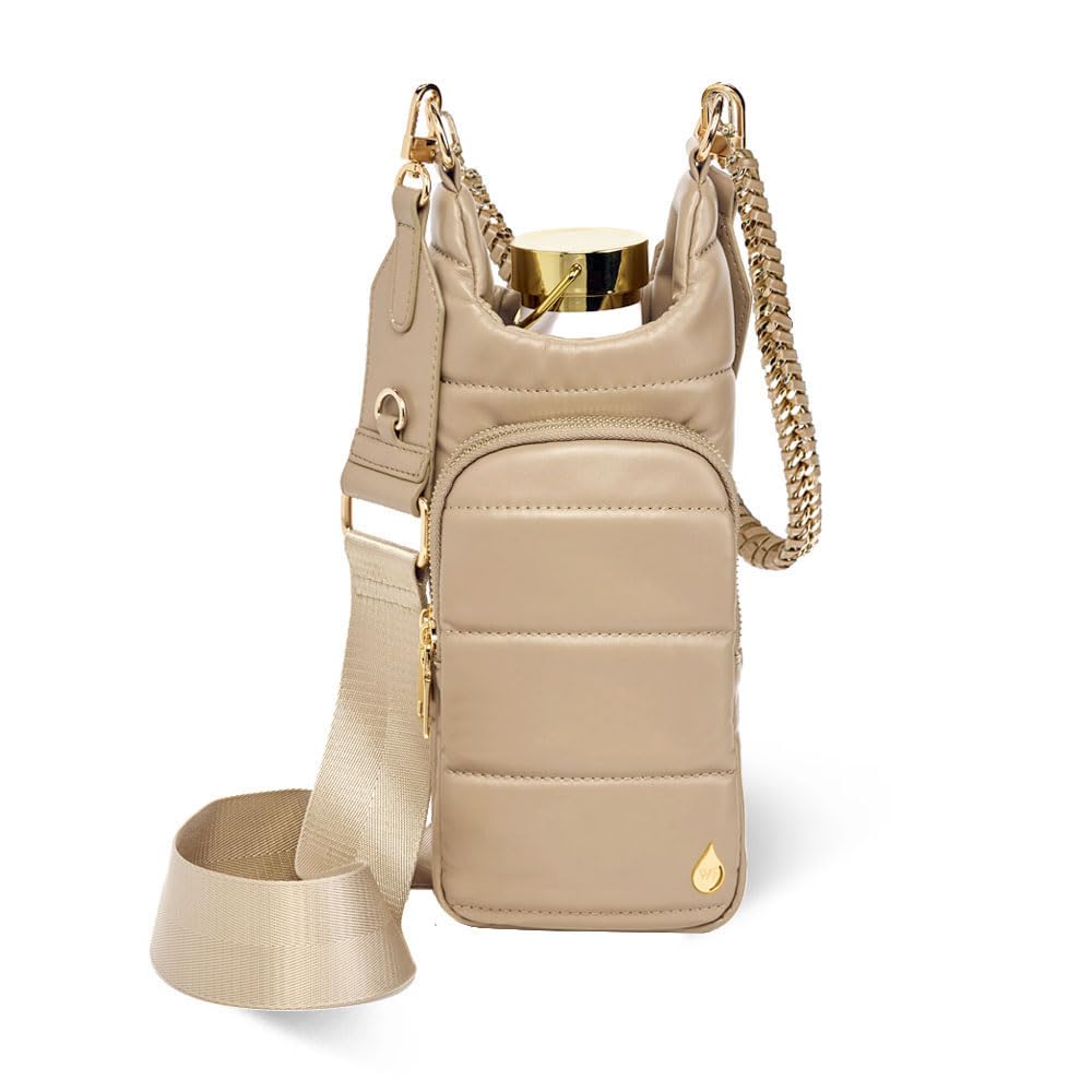 WanderFull® Original HydroBag® Luxury Vegan Leather, Oprah’s Favorite Things 2024, Water Bottle Holder with 2 Straps