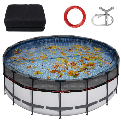 30ft Round Pool Leaf Net Cover for Above Ground Pools, Tear-Resistant Mesh by GJL - Used condition - US$92.81