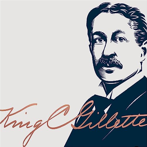 King C. Gillette Shave and Edging Razor for Men + 5 Premium Blades with Precision Trimmer, Gift Set Ideas for Him/Dad - Image 5