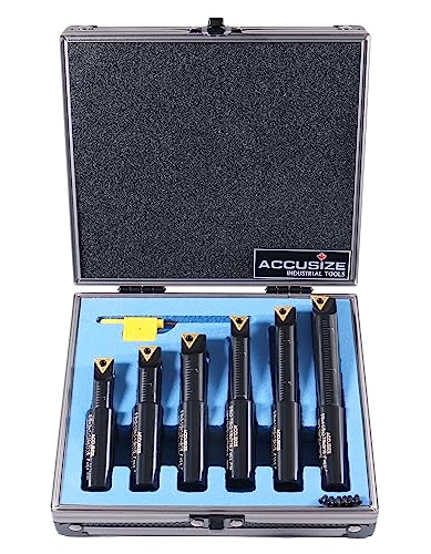 Accusize Industrial Tools 6 Pc 5/8'' Round Shank...