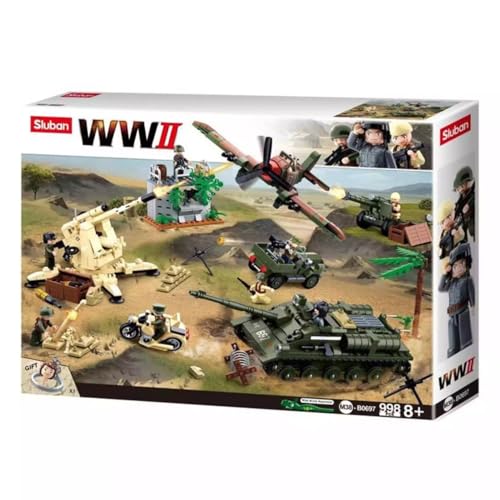 Sluban Klemmbausteine KlemmbausteineSL95568, WWII - Kampf um Kursk...