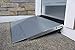 EZ-ACCESS TRANSITIONS 24 Inch Portable Self Supporting Aluminum Angled Entry Threshold Ramp Ideal for Uneven Surfaces or Single Step Rises