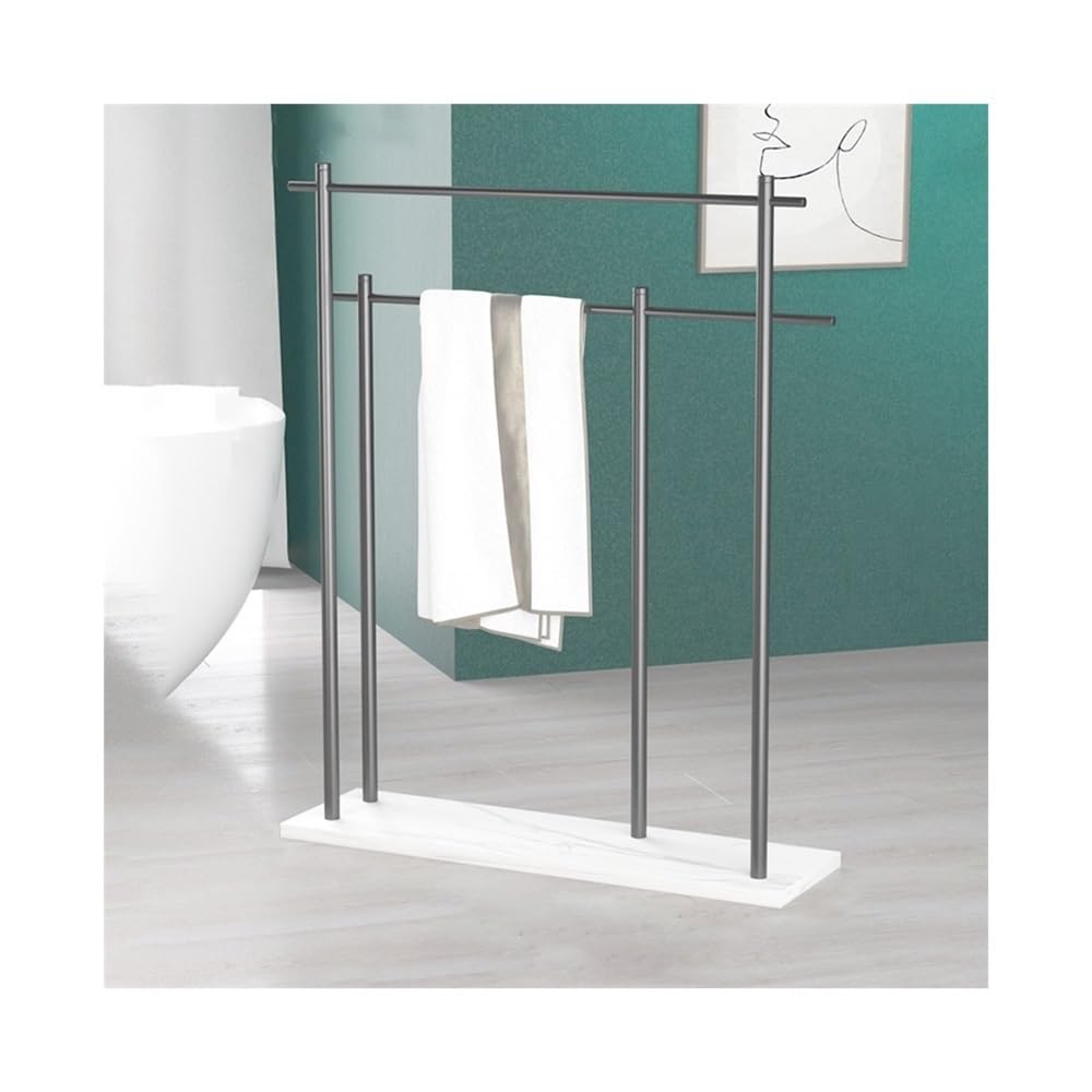 Towel Rack Floor-standing Towel Rack Bathroom Light Luxury Creative Marble Bathtub Storage Bar Free Standing Rail