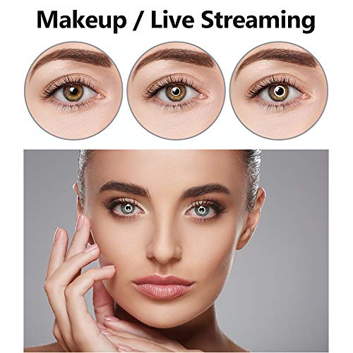 Andoer Anel de Luz de 15,2 cm de Selfie Regulável 3 Cores Rotativas 360 Luzes de Transmissão USB par