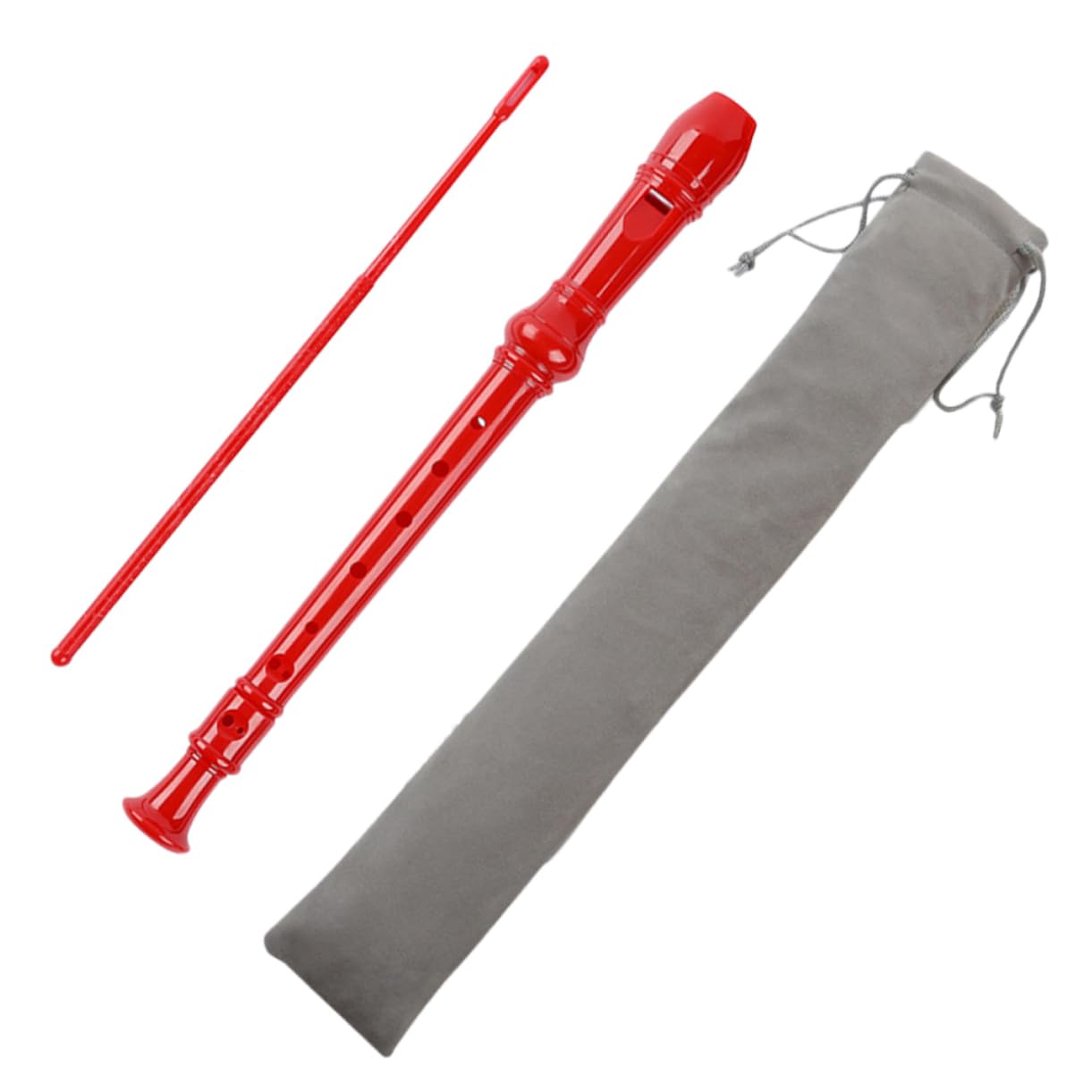 SUPVOX Children's 8-hole Clarinet Beginner Wind Instrument Boys and Girls Recorder Velvet Bag Professional Abs Material