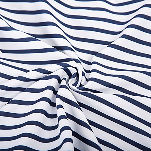 Swim Shirts For Women Long Sleeve Rashguard Print Sun Protection Bathing Suit 2 Piece Striped Xxl #TOP4