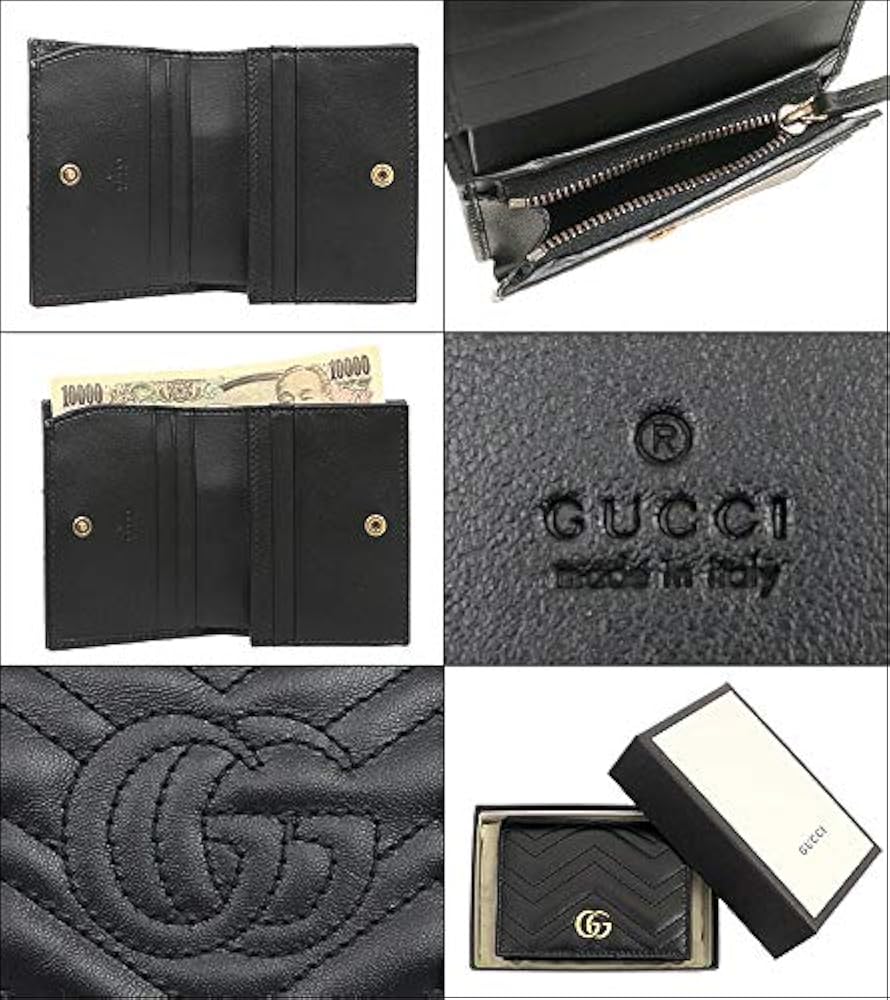 Amazon | [グッチ] 財布(二つ折り財布) 466492 DTD1T ブラック GG