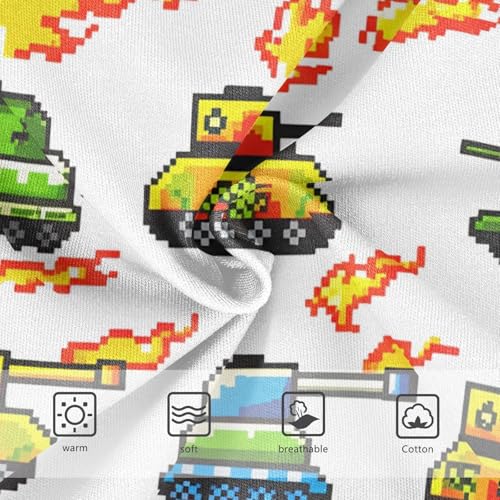 Pixel Art Tanks Flames Toddler Girls's Underwear 2T 202c13393