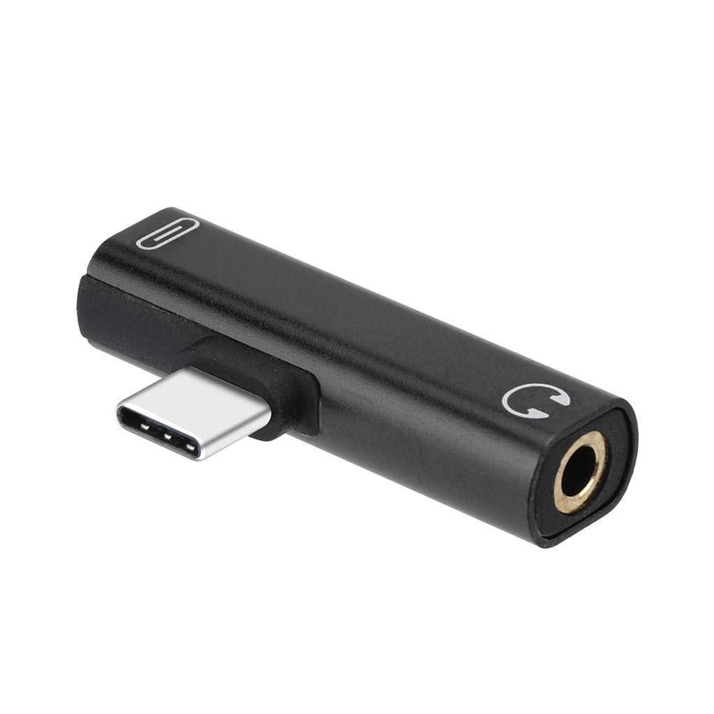 BKN® Trending Type-C to 3.5 mm Aux Audio and USB Jack Adapter Connector for One Plus Nord, 6T/5/5T /Mi A2/OnePlus 7,7 Pro & All Type C Mobiles (2 in 1 Dual Type C)