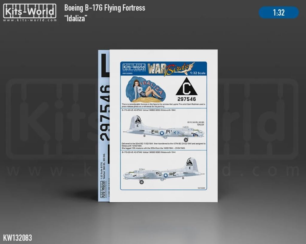 KW132083 1/32 Decal for B-17G Flying Fortress
