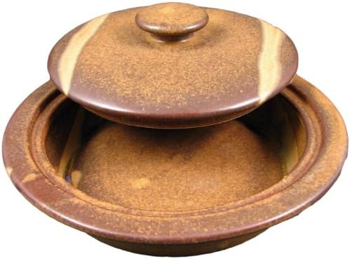 Miniatura 2 de PRADO STONEWARE COLLECTION - Plato para hornear cacerola coleccionable y funcional, calentador de tortillas, color marrón rústico