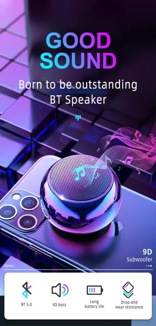 Image of Bleaws Mini Portable Sound High Bass Bluetooth Speaker (Assorted, Mono Channel), 90 Watts
