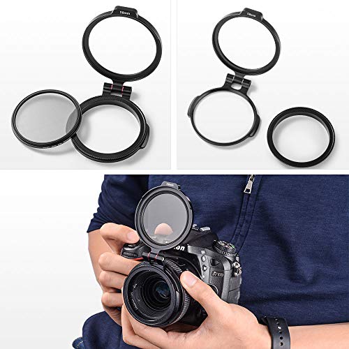TYCKA 67mm ND Filter Ring Adapter Holder Quick Release Switch Bracket Rapid Lens Adapter Ring Camera Accessory Filter Mount Clip Stand for DSLR Camera Photography Lens Bracket