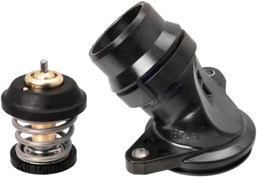 Engine Coolant Thermostat 1PC Replaces 06H121113B Compatible with Volkswagen 2012-2013 Compatible with Volkswagen CC 2009-2016 Compatible with Volkswagen Eos 2009-2016