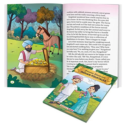 Image of Regional Folktales from India (Illustrated) - Stories from India - Story Book for Kids - Bedtime Stories - Children Story Book - Book for Kids 6+ ... Famous Illustrated (Famous Illustrated Tales)