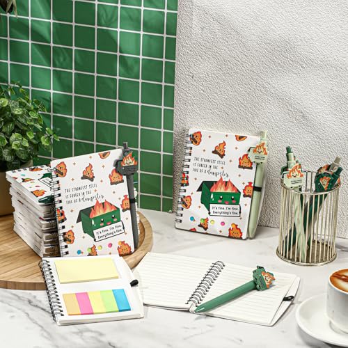 Carnets de notes A6 avec stylos amusants : cadeau idéal collègues et fin d'année