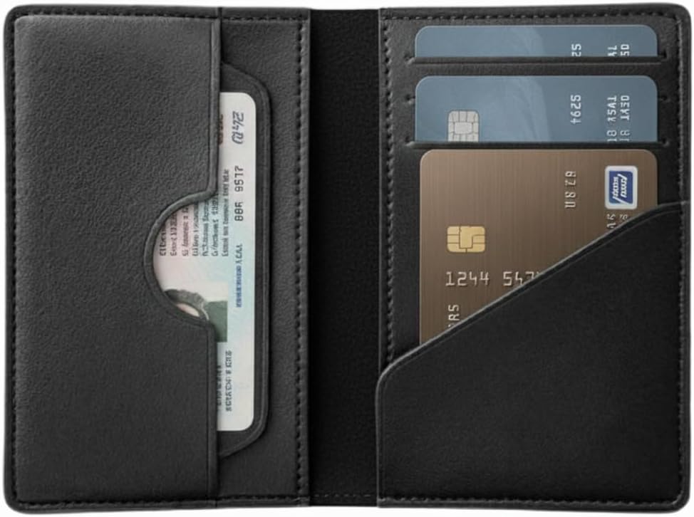 Karar Slim Leather Wallet for Men – Minimalist Bifold Wallet Card Holder, Pure Genuine Leather Front Pocket Wallet for Cards & Cash, Thin Everyday Carry Organizer - Image 8