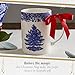 Spode Blue Italian Christmas Mug, 12oz - Elegant Holiday Drinkware with Iconic Christmas Tree Motif, Dishwasher & Microwave Safe Festive Mug for Hot Cocoa, Tea, Coffee Lovers - Ideal for Bar Cart