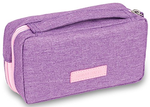 Image of ELITE BAGS Diabetic Isothermal Bag Case | Diabetic Mass | Colour: Purple | for Insulin and Glycometer Feathers