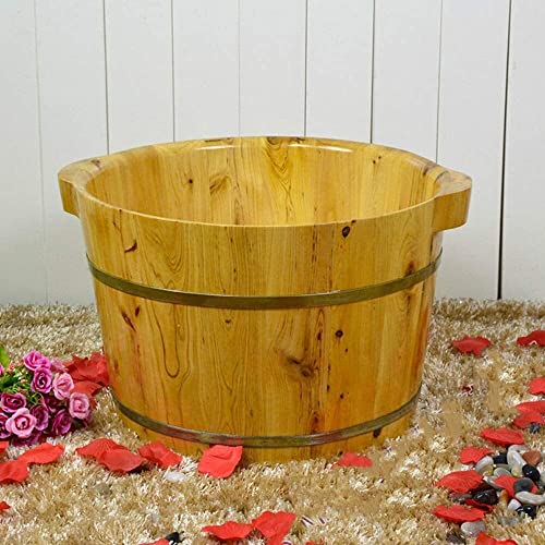 Bañera de pies de madera natural 26 cm miniatura 2