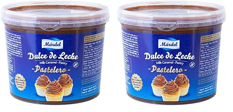 Mardel Dulce de Leche Pastelero - 1 Kg (Paquete de 2)