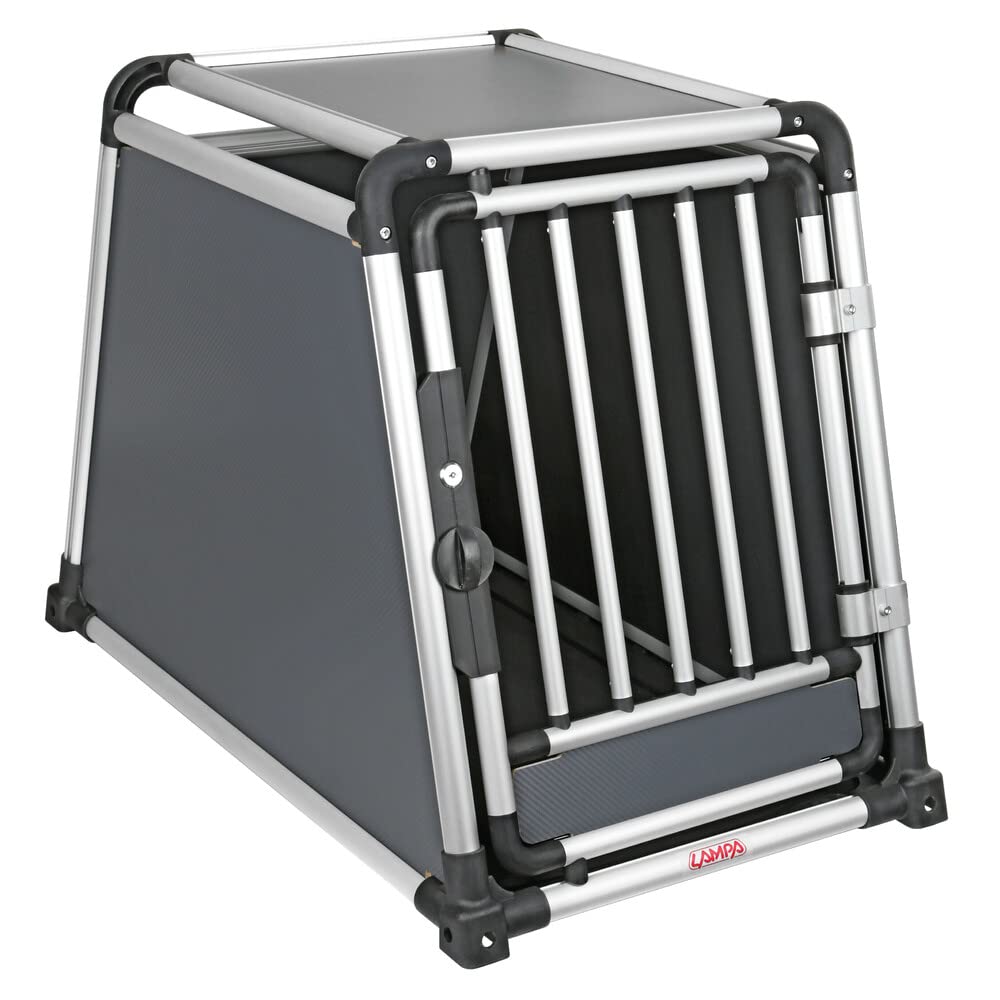 LAMPA 60508 Transportbox Tiertransportbox Kofferraum 90cm 55cm 66cm Aluminium Stoff