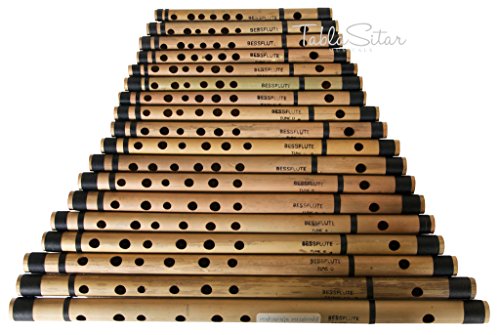 Bansuri/ Indian Flute, Maharaja Musicals, Set of 18 Pcs Bansuri - Indian Bamboo Flute Set (PDI-ABE) Cover