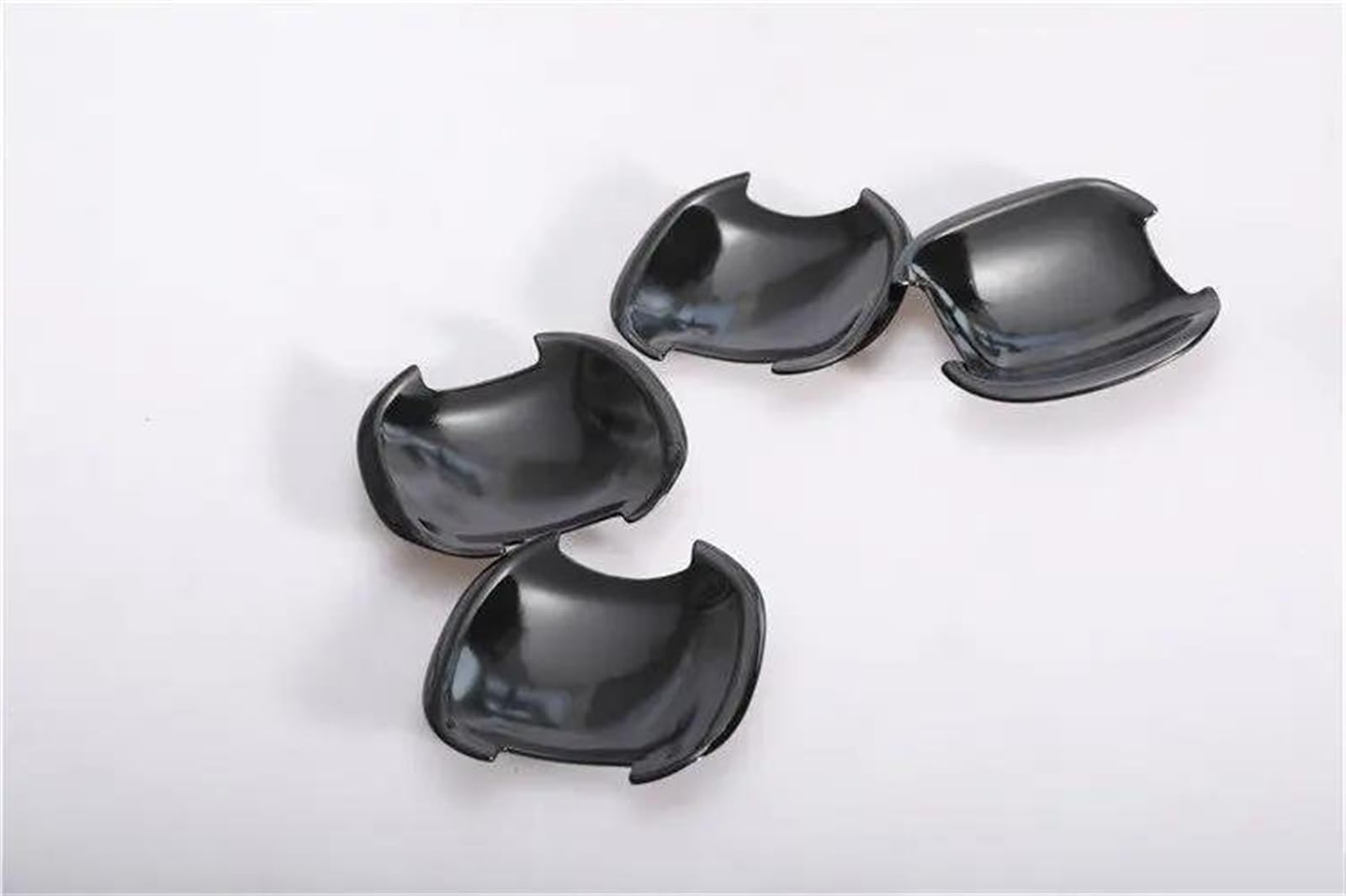 JTWMTY Car Glossy Black Accessories Outer Door Handle Cover Exterior Stickers for Kia for Rio 3 K2 2011 2012-2016(Black Bowl)