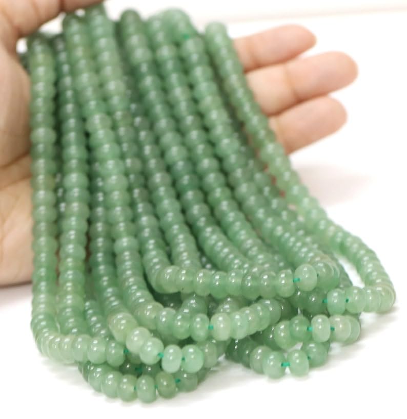 Perles de fraise verte naturelles de 7-8 mm pour créer un cadeau personnalisé inoubliable