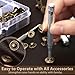 ofone Snaps Fasteners Kit for Leather, 40 Sets Snap Button with 9 Setting Tools, Metal Snaps Press Studs for Clothes Fabric Jeans Wears Jackets Bags Wallet Canvas Crafts Sewing