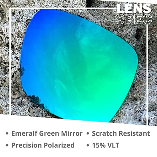 Image of Dynamix Polarized Replacement Lenses for Oakley Flak Jacket XLJ | Easy to Install | Fit Perfectly | Emerald Green