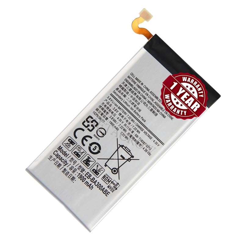 Image of Original EB-BA300ABE Battery Compatible with Samsung Galaxy A3 (SM-A300F) - (1900mAh) - 1 Year Warranty BC45