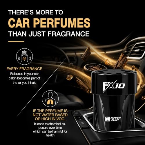 Image of FX10 Car Perfume Gel Air Freshener - 170g | Oud Elixir | Premium Long Lasting Car Fragrance | Water-Based Gel | Up to 60 Days | Low VOC | Biodegradable Gel | Dashboard & Cup Holder Freshener