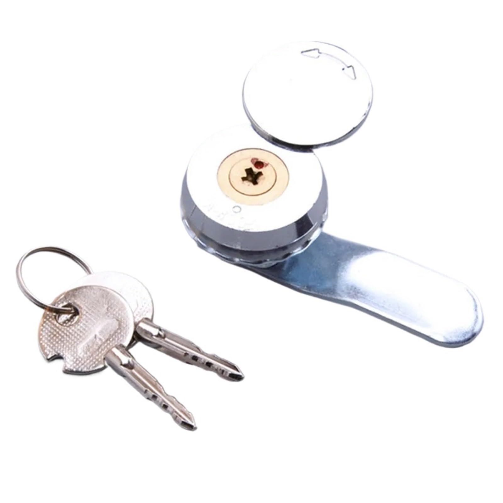 Serrure à came 22x16mm en alliage d'aluminium avec 2 clés pour boîte aux lettres et armoire