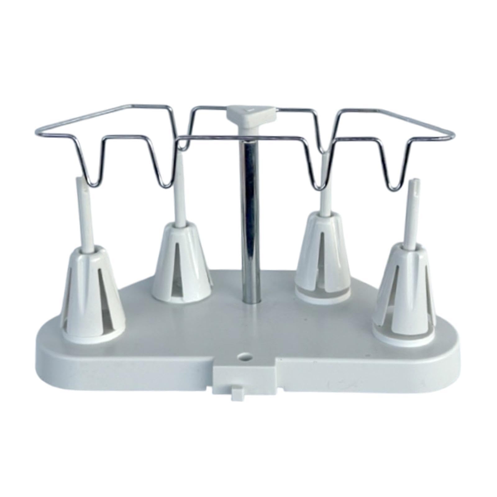 Professional Metal Thread Spool Holder Adjustable Height Trapezoid Thread Organizer for Sewing Embroidery Quilting and Serger Machines
