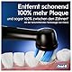 Oral-B iO Series 4 Elektrische Zahnbürste/Electric Toothbrush, Doppelpack & 2 Aufsteckbürsten, 4 Putzmodi für Zahnpflege, Magnet-Technologie, Reiseetui, Designed by Braun, matt black/quite white