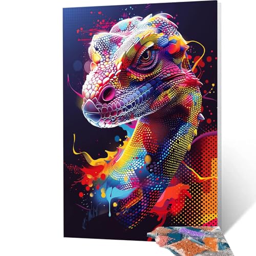 Pintura Diamante Dragón Diamond Painting Adultos, 5D Diamond Painting Animal, Cristal Artes Bordado Punto Cruz Dibujos con Diamantes 70x95 cm Kit Manualidades Adultos para Decoracion Hogar model/-3997