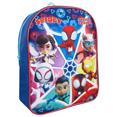 Marvel Mochila niño | Mochila Spiderman Infantil | Mochila Spidey y Sus Amigos | Mochila Preescolar | Mochila Guarderia Niño | Talla Única Azul