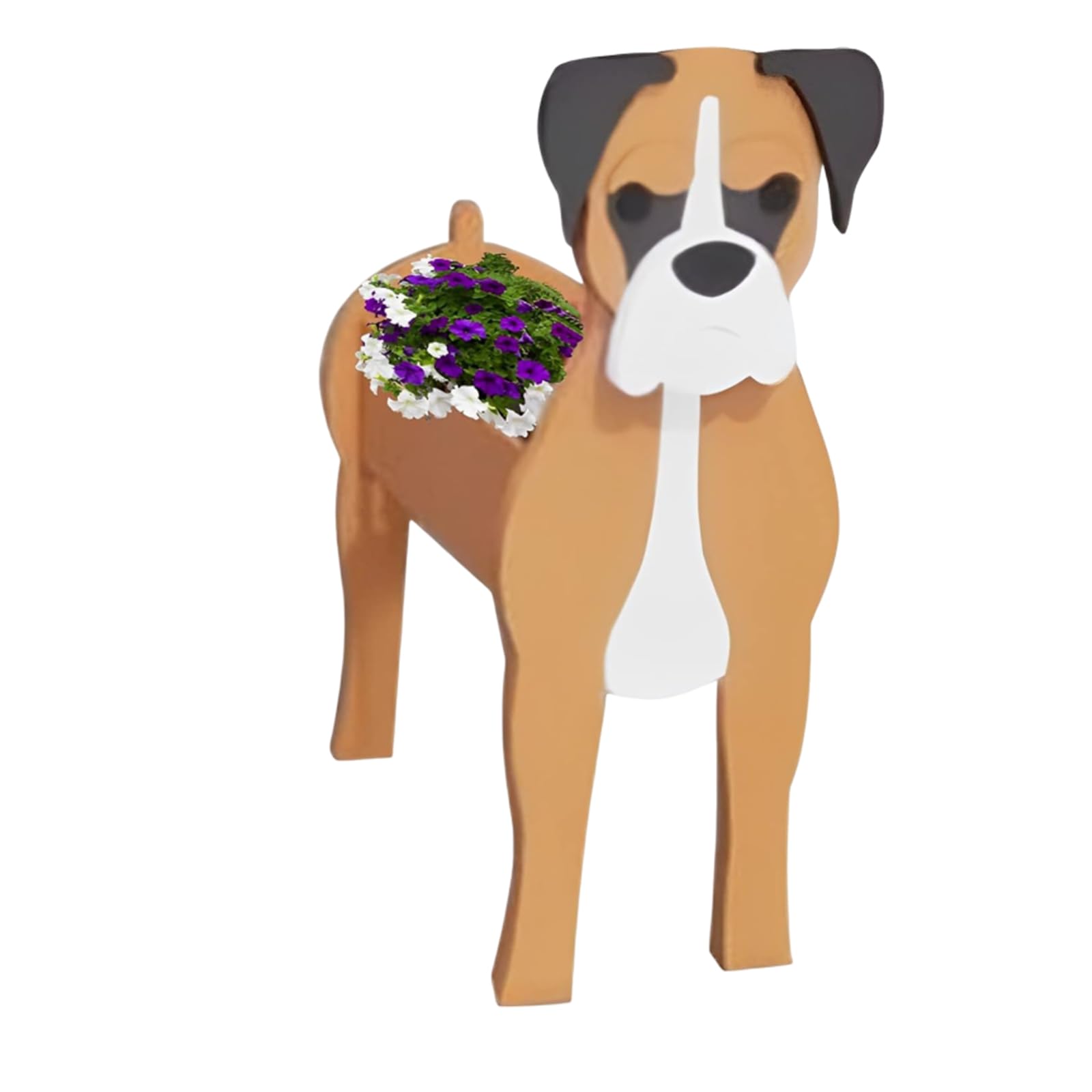 YLFFFZXK 9.4"×13.4" Dog Planter Flower Pots for Garden Decoration Cute Dog Planters for Outdoor Plants Plant Pots for Flower Succulent Pots Home Decor Plant Pot Gift for Dog Lovers ((Boxer)