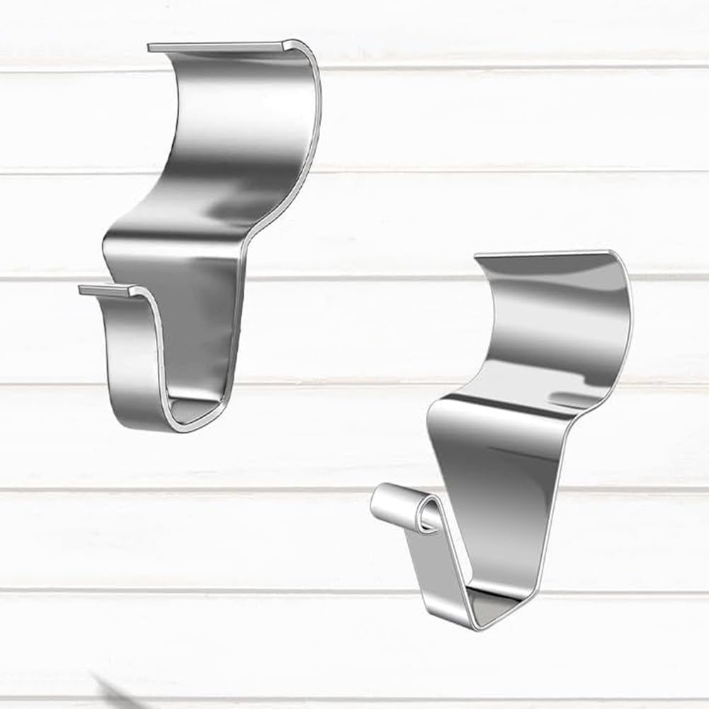 Ganci Per Rivestimenti In Vinile – 10 Pezzi In Acciaio Inox 304 – Senza Fori – Portata 4.5kg – Per Luci E Decorazioni - copertina