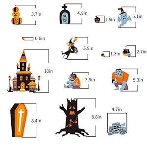 Ccineehalloweenwindowstickers10sheetswindowclingsdecalsforpartydecorationindooroutdoorhomedecor Urban Country Home Decor Ccinee halloween window stickers 10 sheets window clings decals for party decoration indoor outdoor home decor urban country home decor